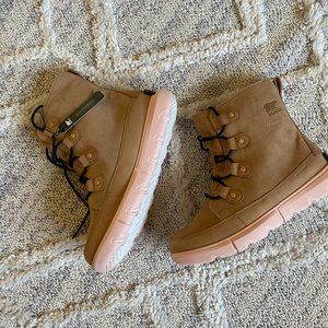 Sorel Explorer II Joan Sport Boot for Women Tawny Buff/Canoe 7 - Size 11 Womens